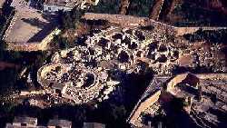 Aerial view of the Tarxien temple comples