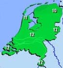 Weersverwachting om 14.50 uur